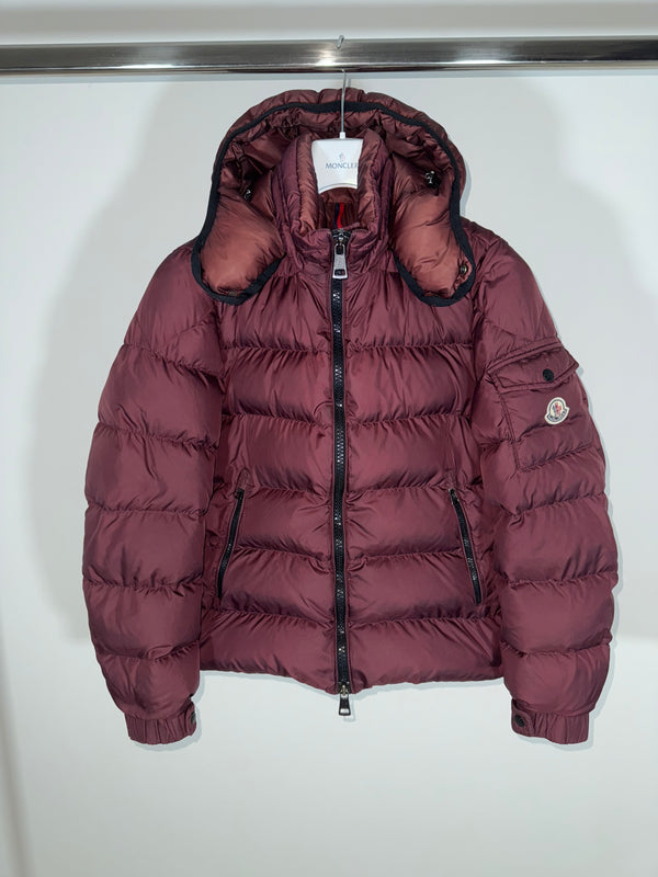 Moncler Hymalay Jacket Size 2 Burgundy Red